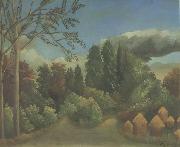 Henri Rousseau The Haystacks oil painting on canvas